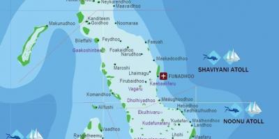 Penuh dengan peta maldives