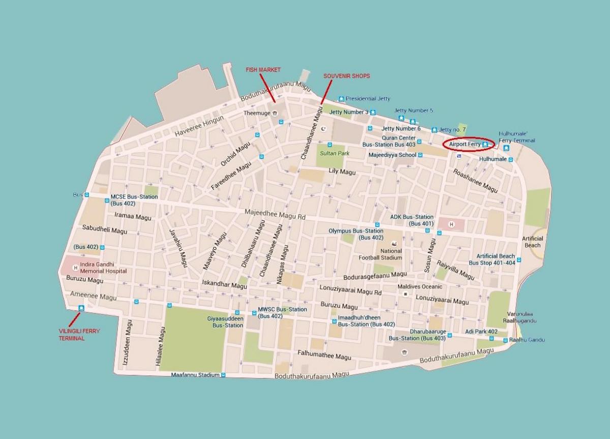 peta lelaki bandar maldives