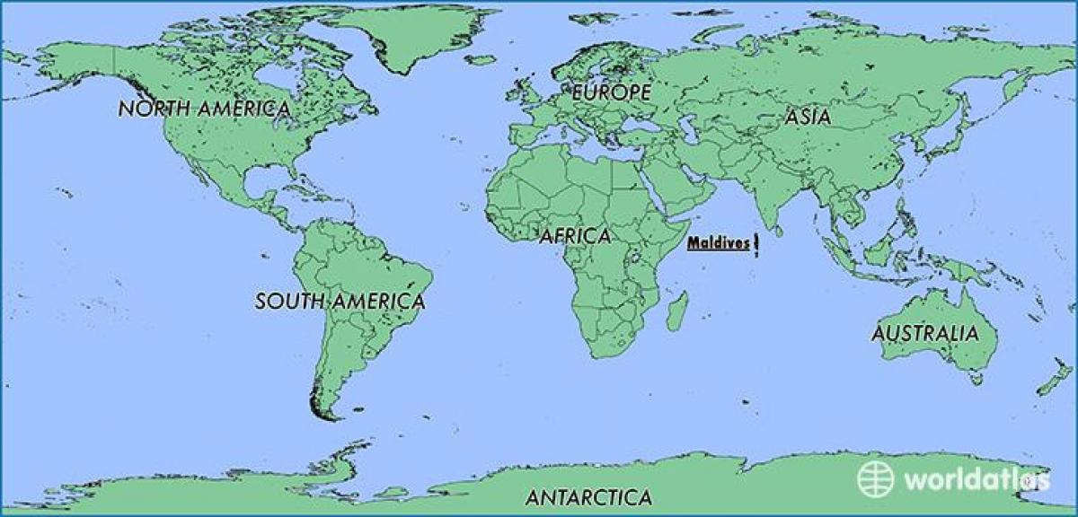 peta maldives negara-negara tetangga