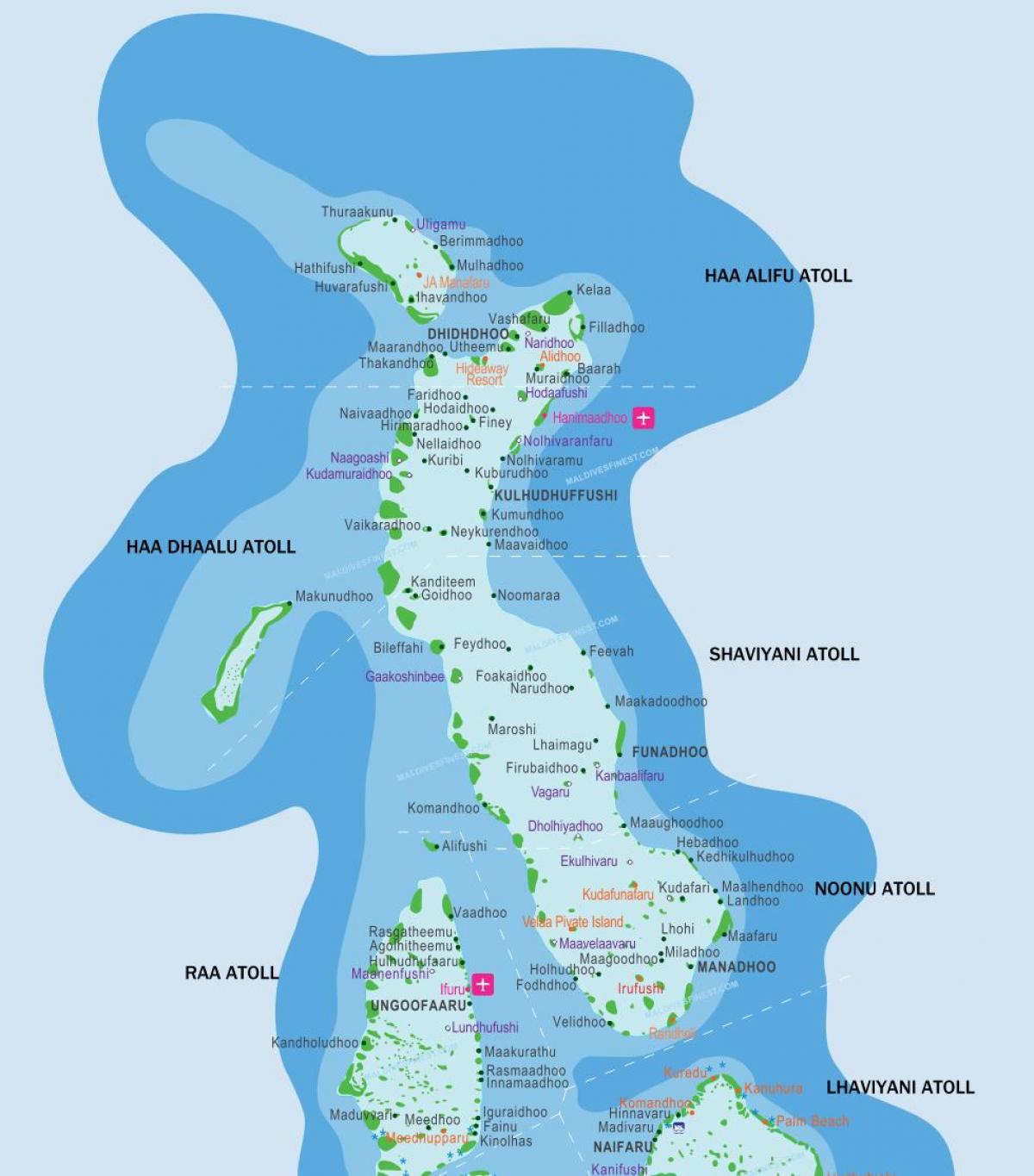 maldives resort peta lokasi