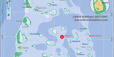 Peta ari atol maldives
