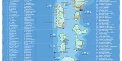 Maldives peta geografi