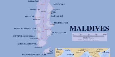Maldives feri peta laluan