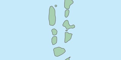 Peta - peta maldives vektor