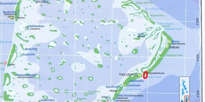 Peta utara lelaki atol maldives